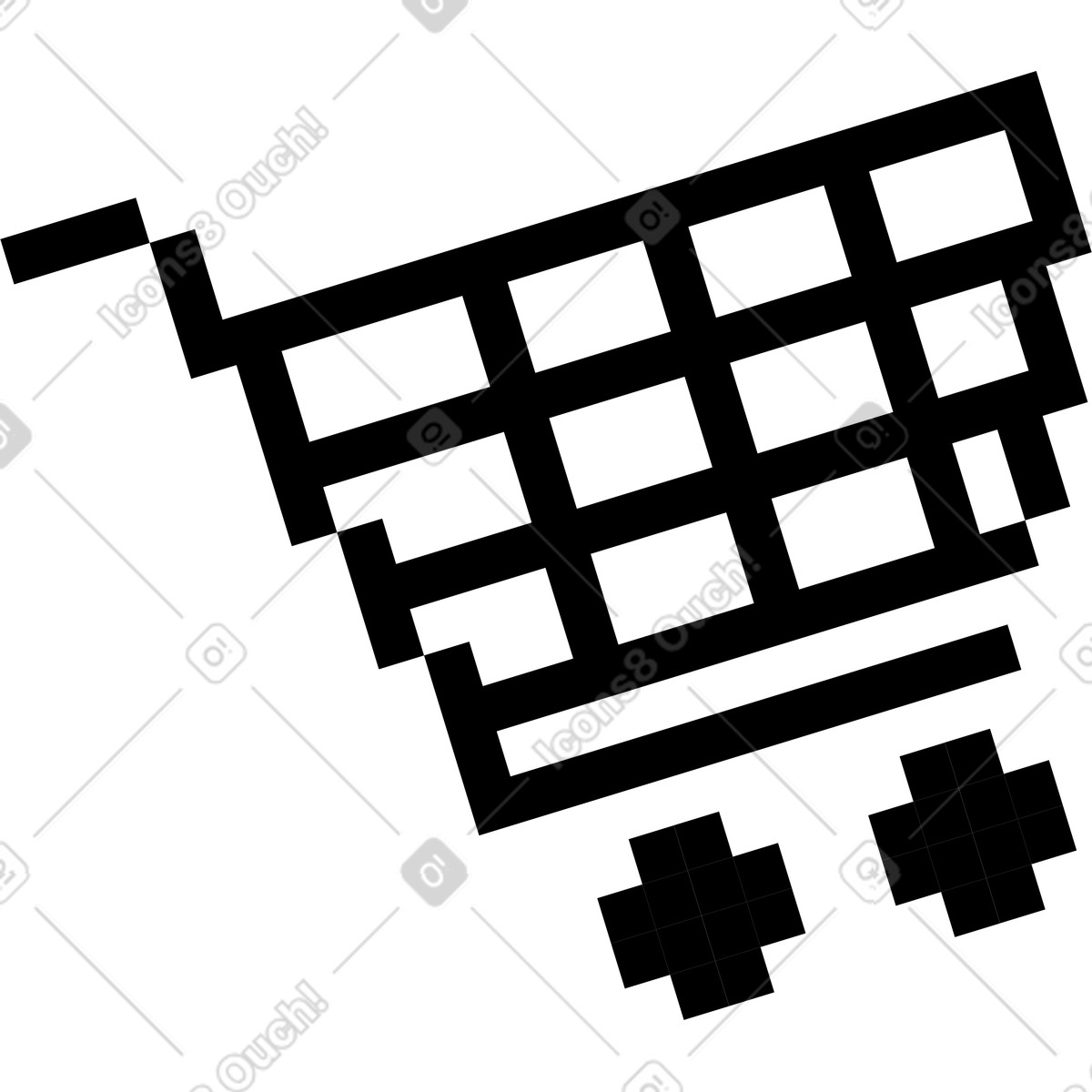 下载 Levels 风格的 购物车图标 插画，支持 PNG、SVG 格式