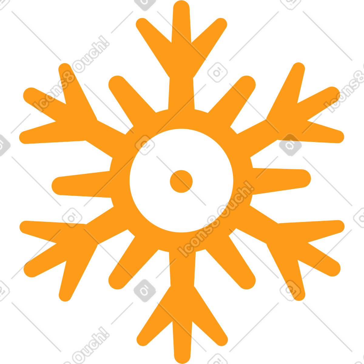 Illustration Flocon de neige dans le style Kingdom à télécharger aux formats PNG, SVG