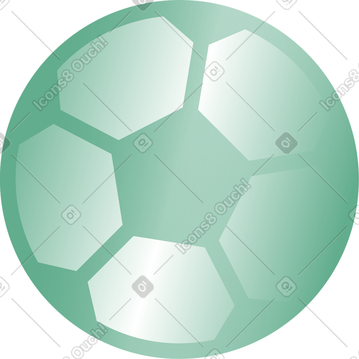 Palla da calcio illustrazione in stile Network scarica in PNG, SVG
