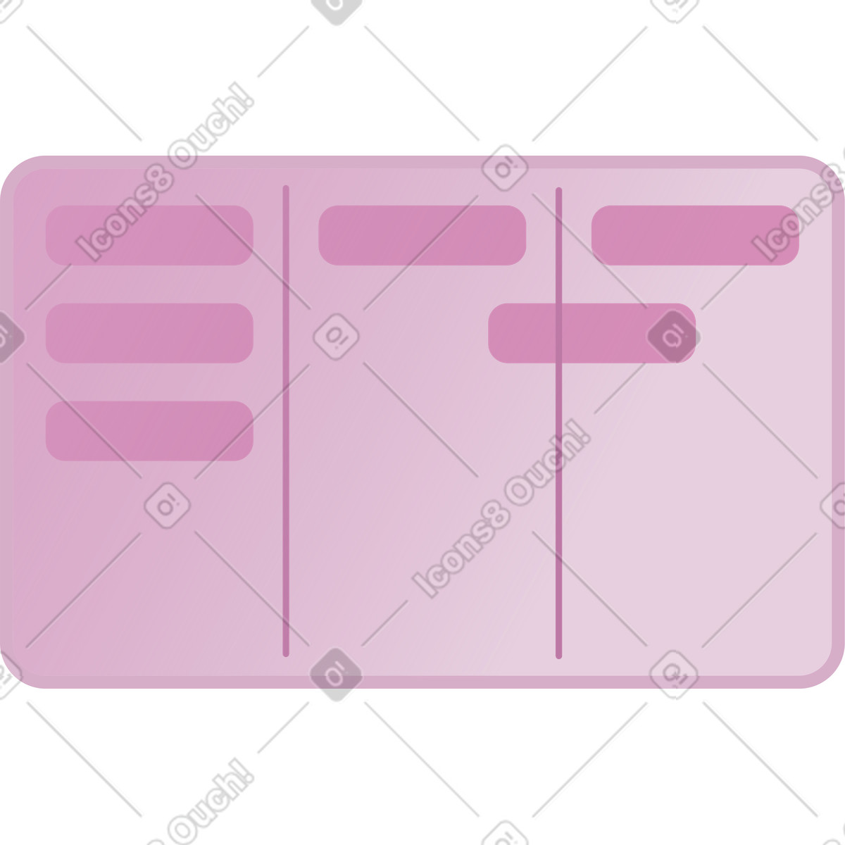 Illustration Tableau kanban dans le style Coworking à télécharger aux formats PNG, SVG