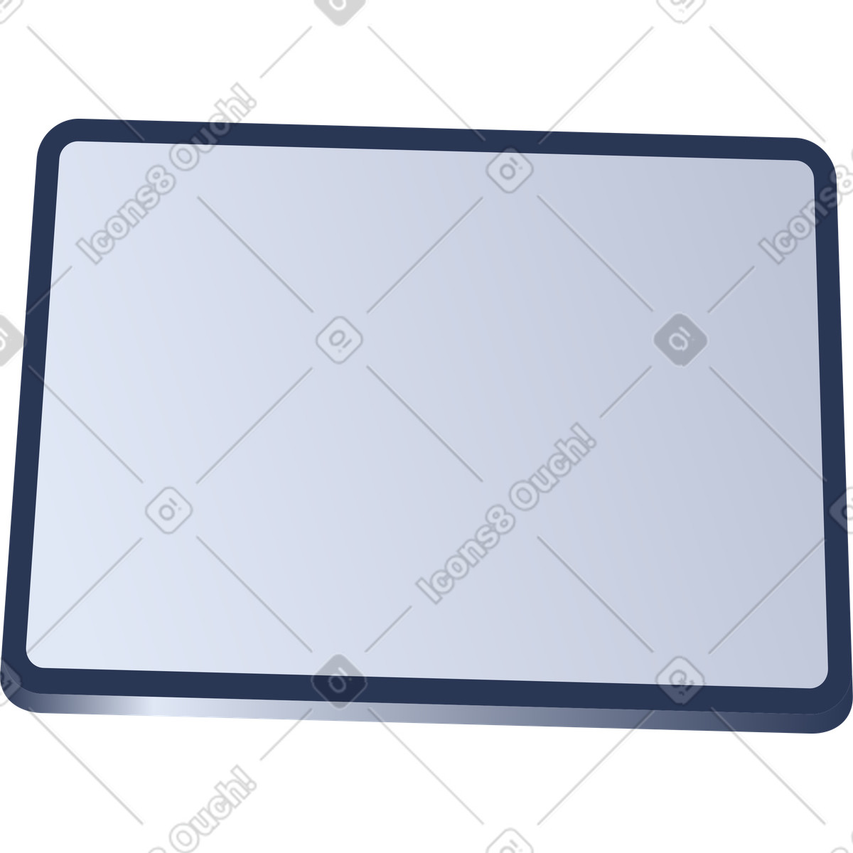 Tablet illustration in PNG, SVG