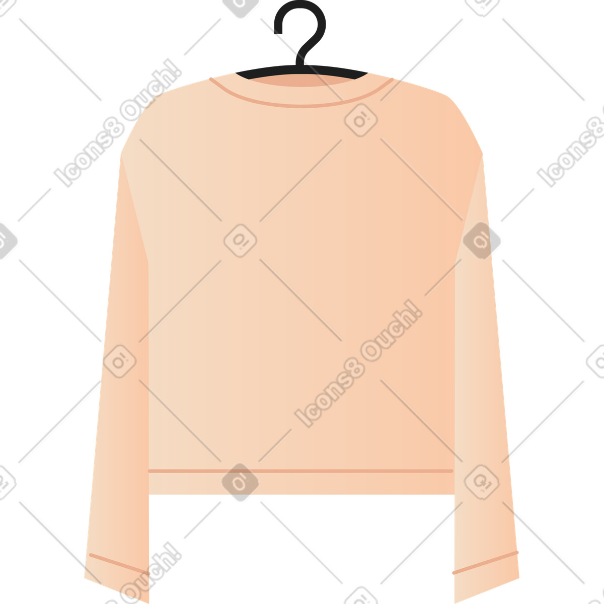 T-shirt illustration in Coworking style download in PNG, SVG