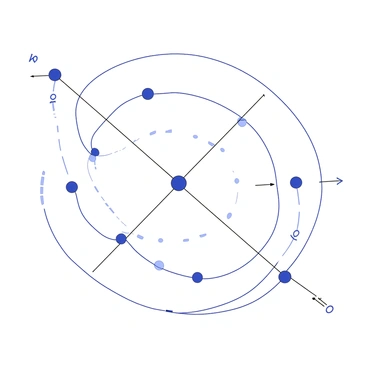 A diagram shows the complex pattern of electric field lines created by several point charges. The point charges are represented as small dots, some positively charged and some negatively charged. The electric field lines radiate outward from the positive charges and curve inward towards the negative charges. The lines are densely packed near the charges and gradually spread out as they move further away. Some lines connect between positive and negative charges, indicating the interaction between them. The overall arrangement of the lines gives a clear visual representation of the strength and direction of the electric fields in the region.