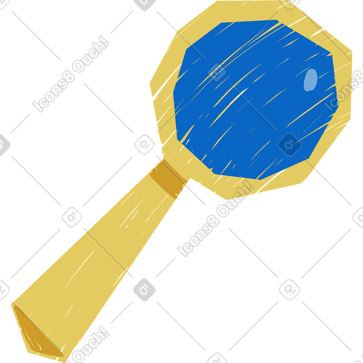 Ilustração de Lupa em no estilo Sleepy para baixar em PNG, SVG