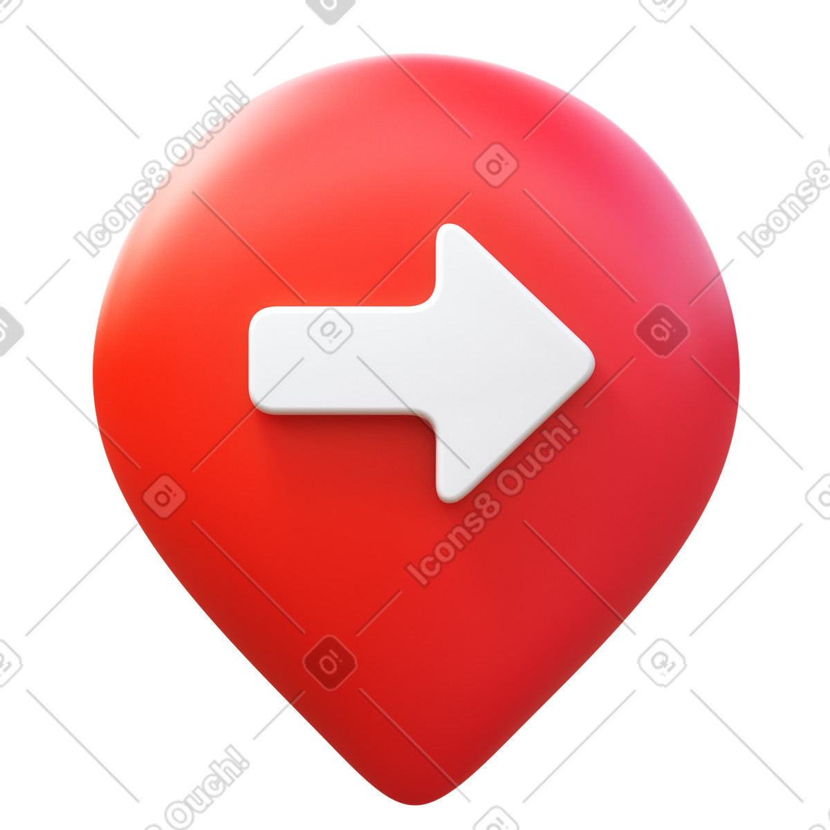 Next location illustration in 3D Fluency style download in PNG, SVG