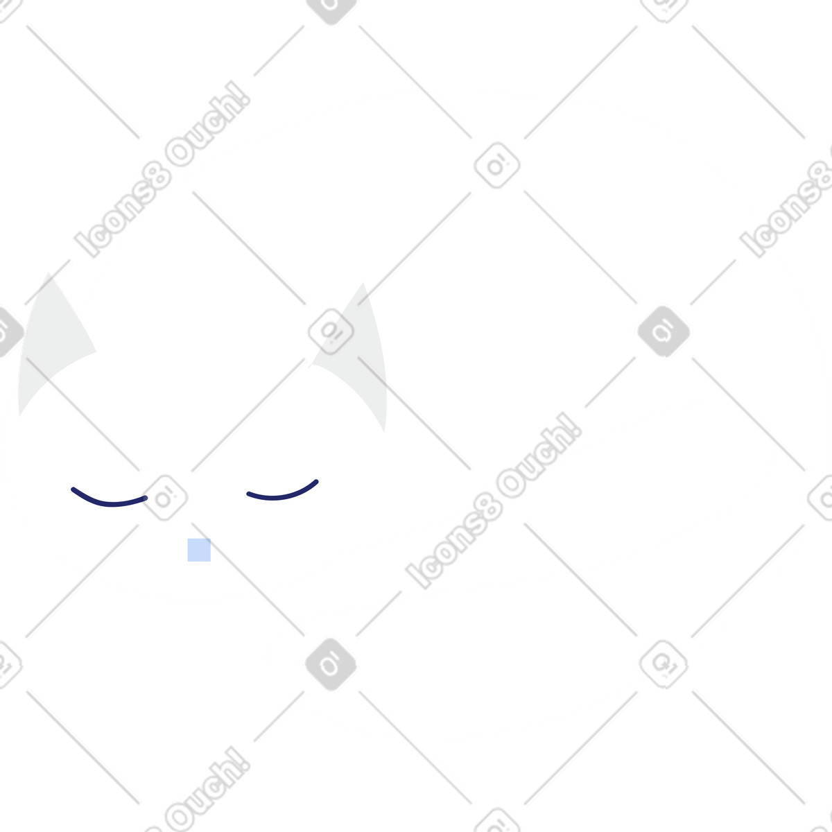 Katze-Illustration im Clip-Stil als Download in PNG, SVG