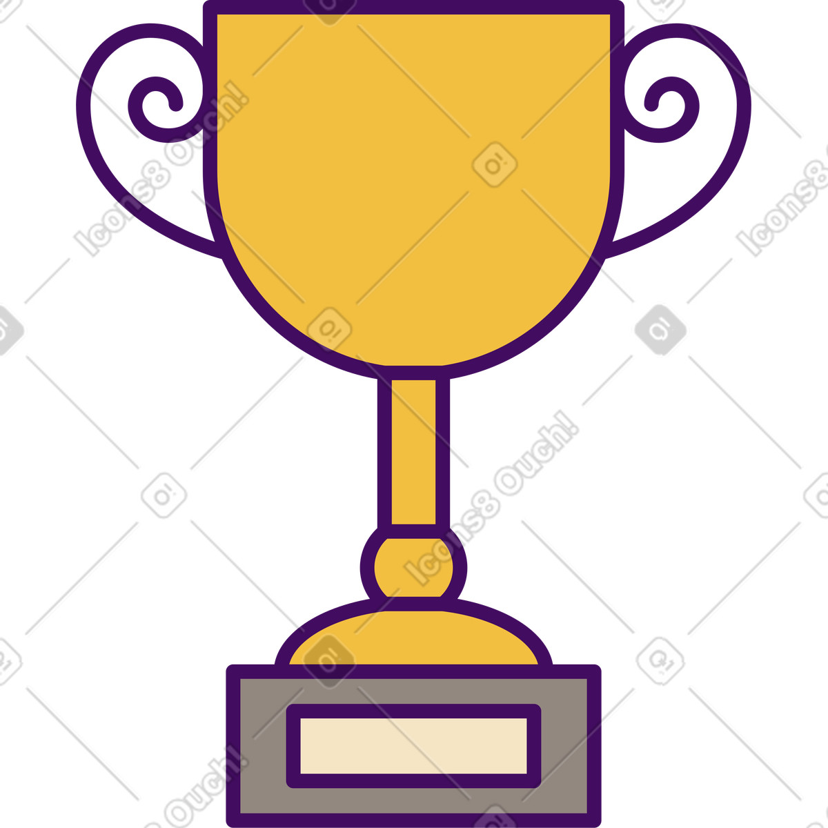 下载 Simplistic 风格的 杯赛冠军 插画，支持 PNG、SVG 格式