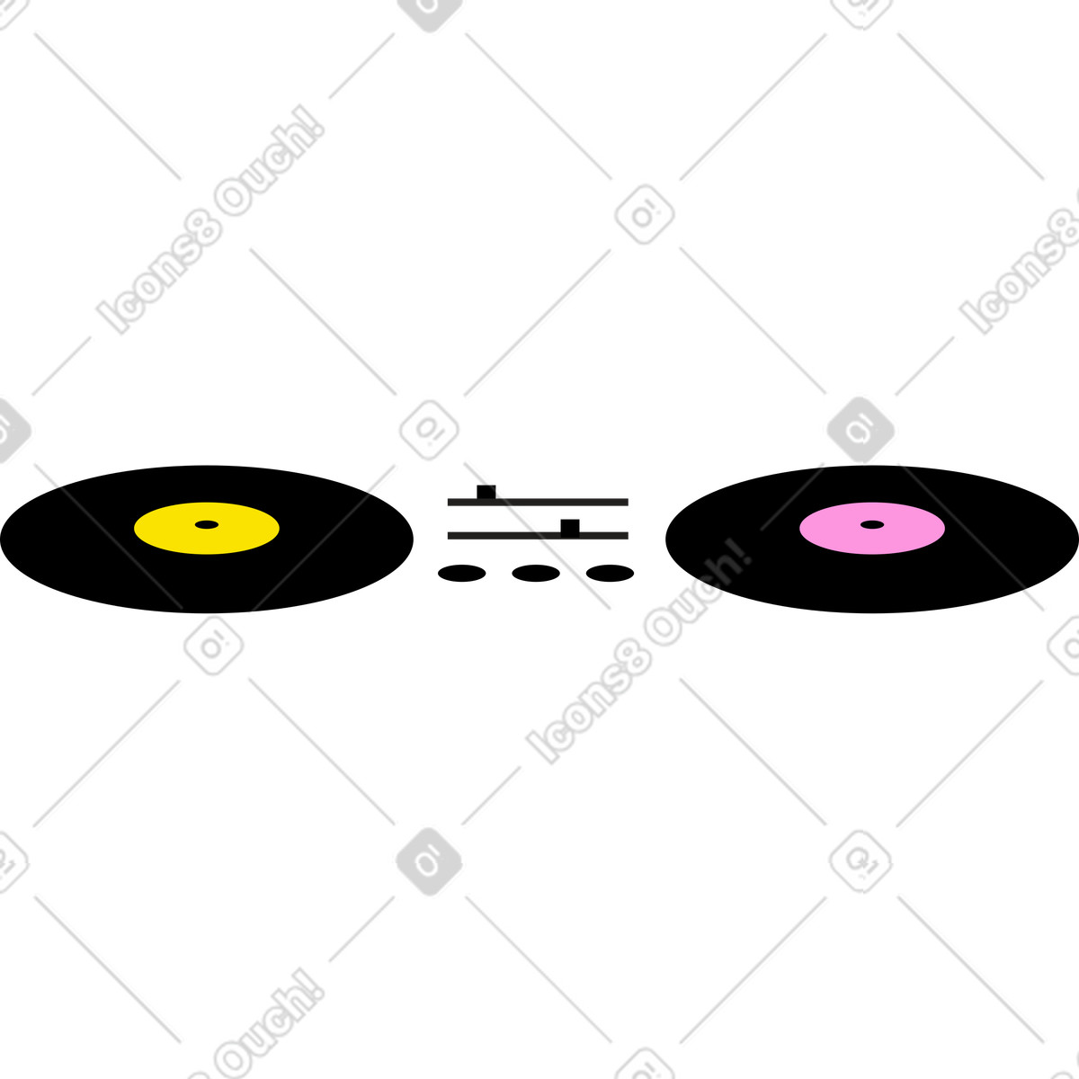 Warp スタイルの Djコンソール のイラストをPNG、SVG形式でダウンロード