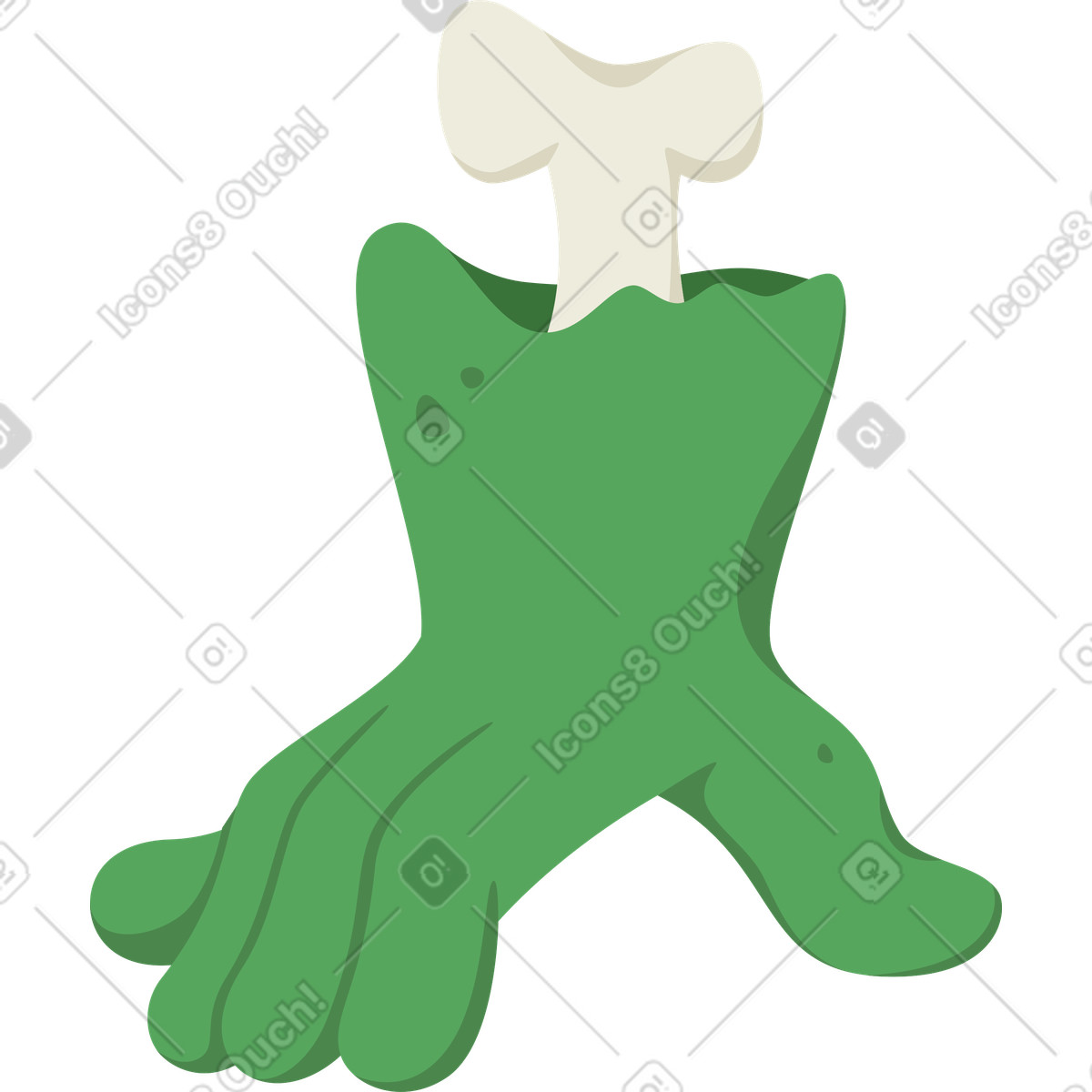Ilustração de Mão zumbi em no estilo Social para baixar em PNG, SVG