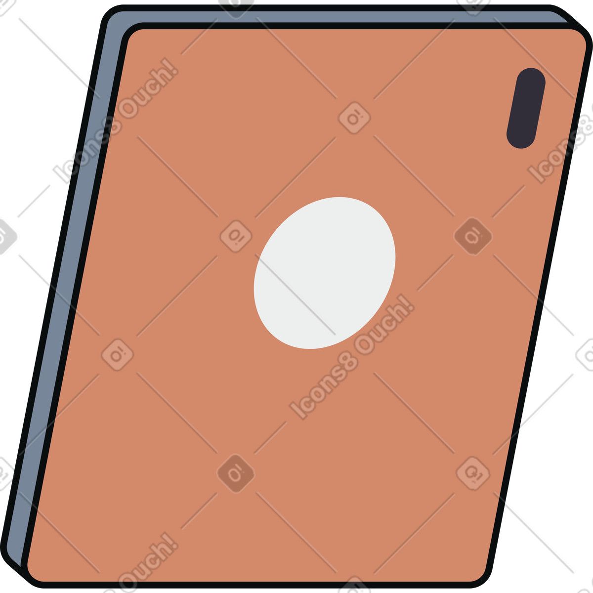 Teko スタイルの タブレット のイラストをPNG、SVG形式でダウンロード
