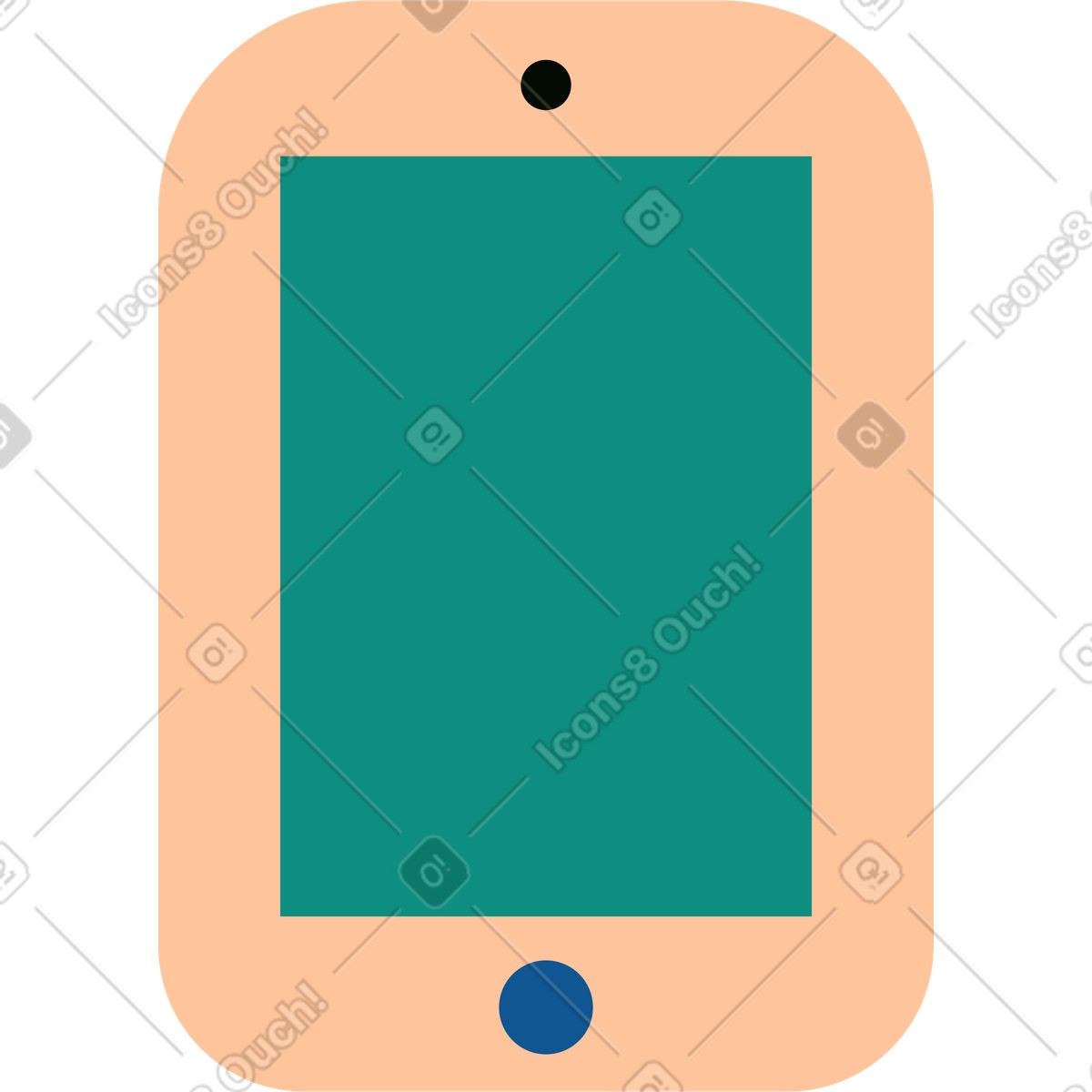 Illustration Téléphone mobile dans le style Polar à télécharger aux formats PNG, SVG