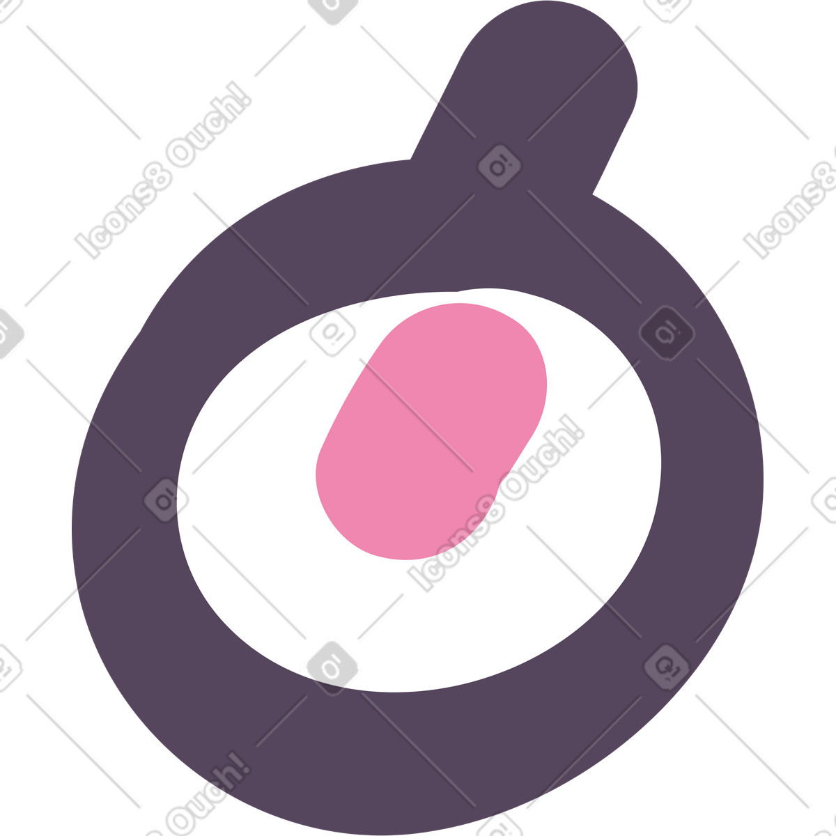 Frying pan with food illustration in Pluto style download in PNG, SVG