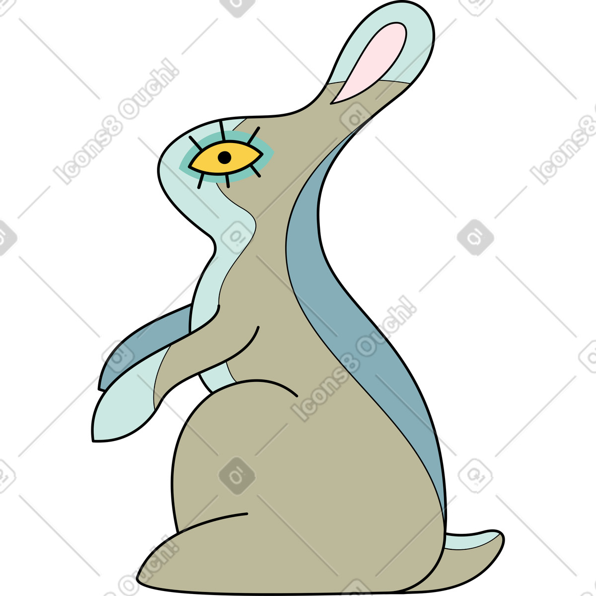 Иллюстрация Кролик в PNG и SVG