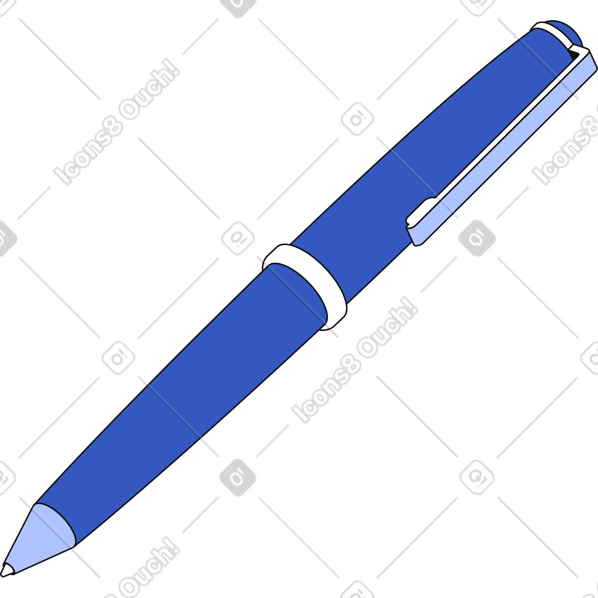Illustration Stylo dans le style Techny à télécharger aux formats PNG, SVG