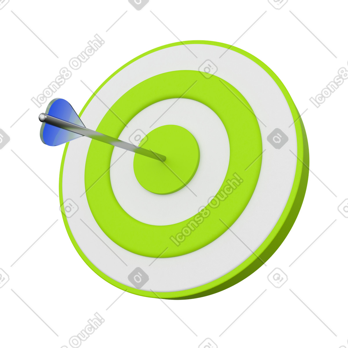 Targeting preciso, focus aziendale ed esecuzione strategica illustrazione in stile 3D Enterprise scarica in PNG, SVG