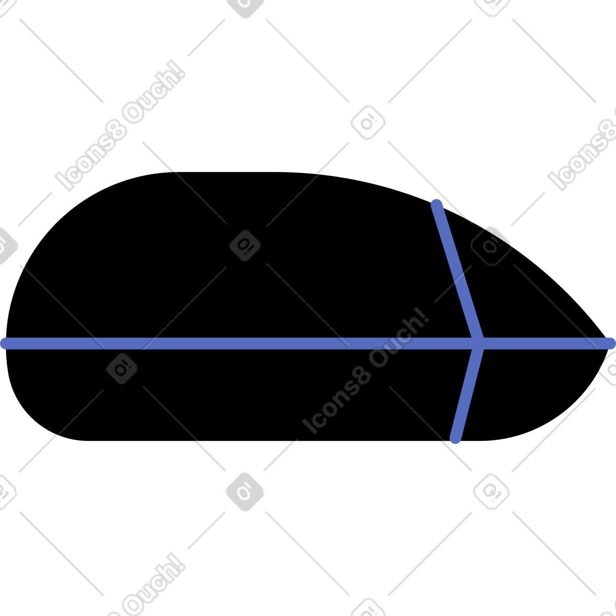 Computer mouse illustration in Juicy style download in PNG, SVG