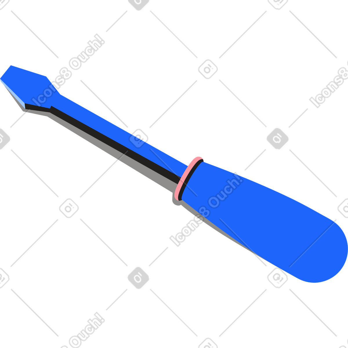 Иллюстрация Синяя отвертка в PNG и SVG