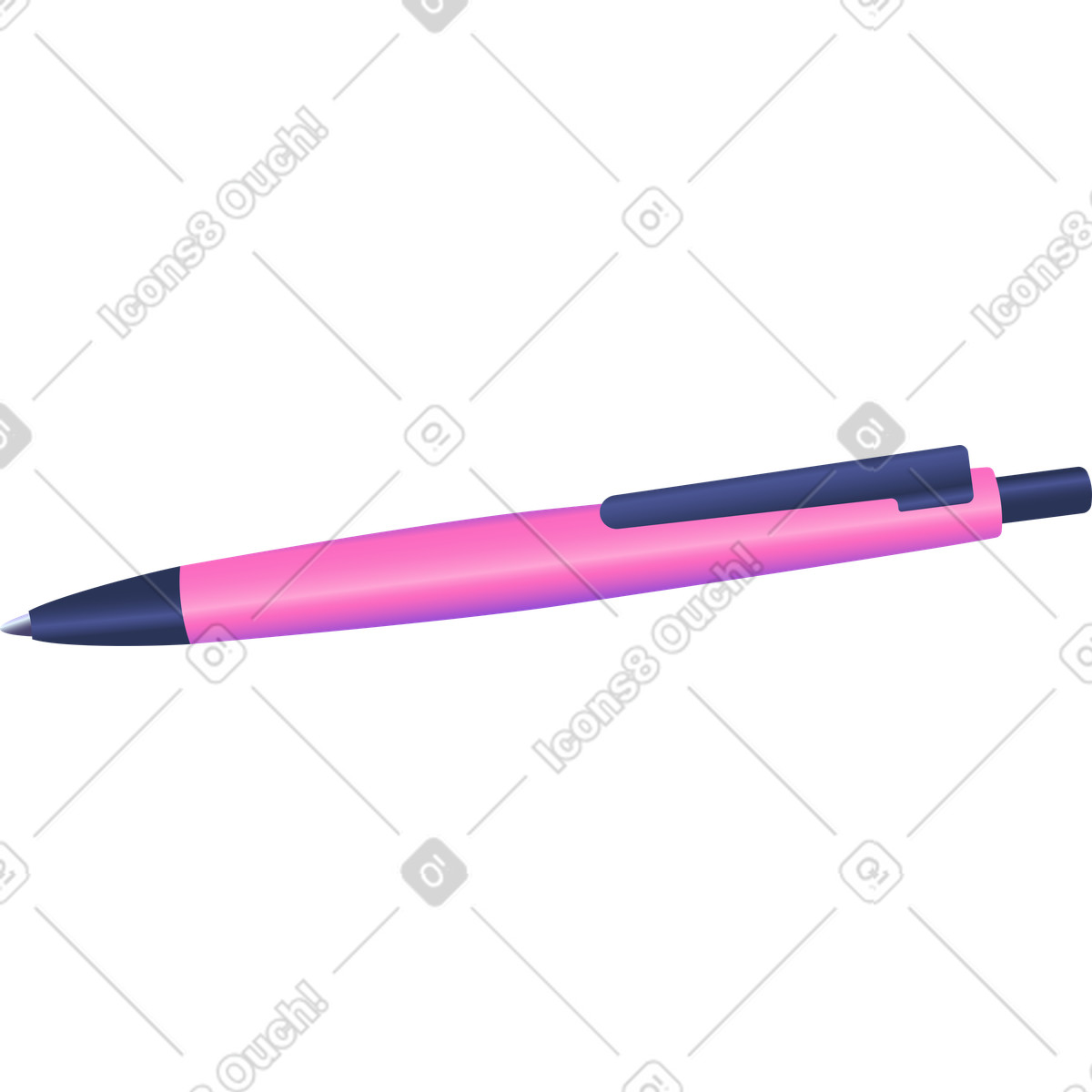 Automatic pen illustration in Isotech style download in PNG, SVG