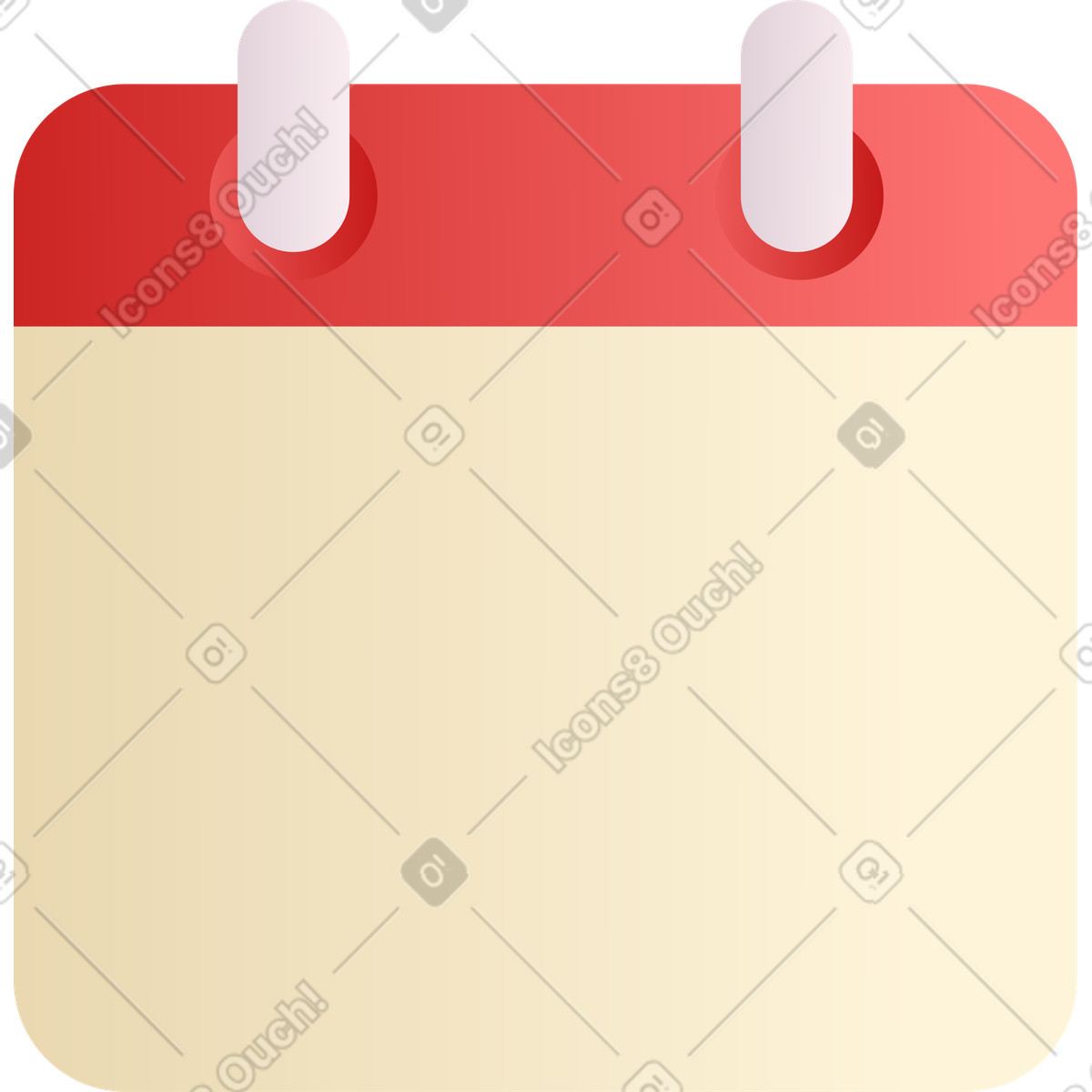 Calendario illustrazione in stile Silky scarica in PNG, SVG
