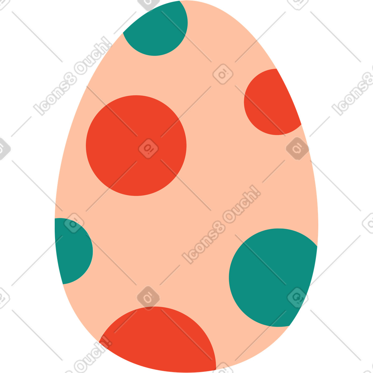 Ilustração de Ovo em no estilo Polar para baixar em PNG, SVG