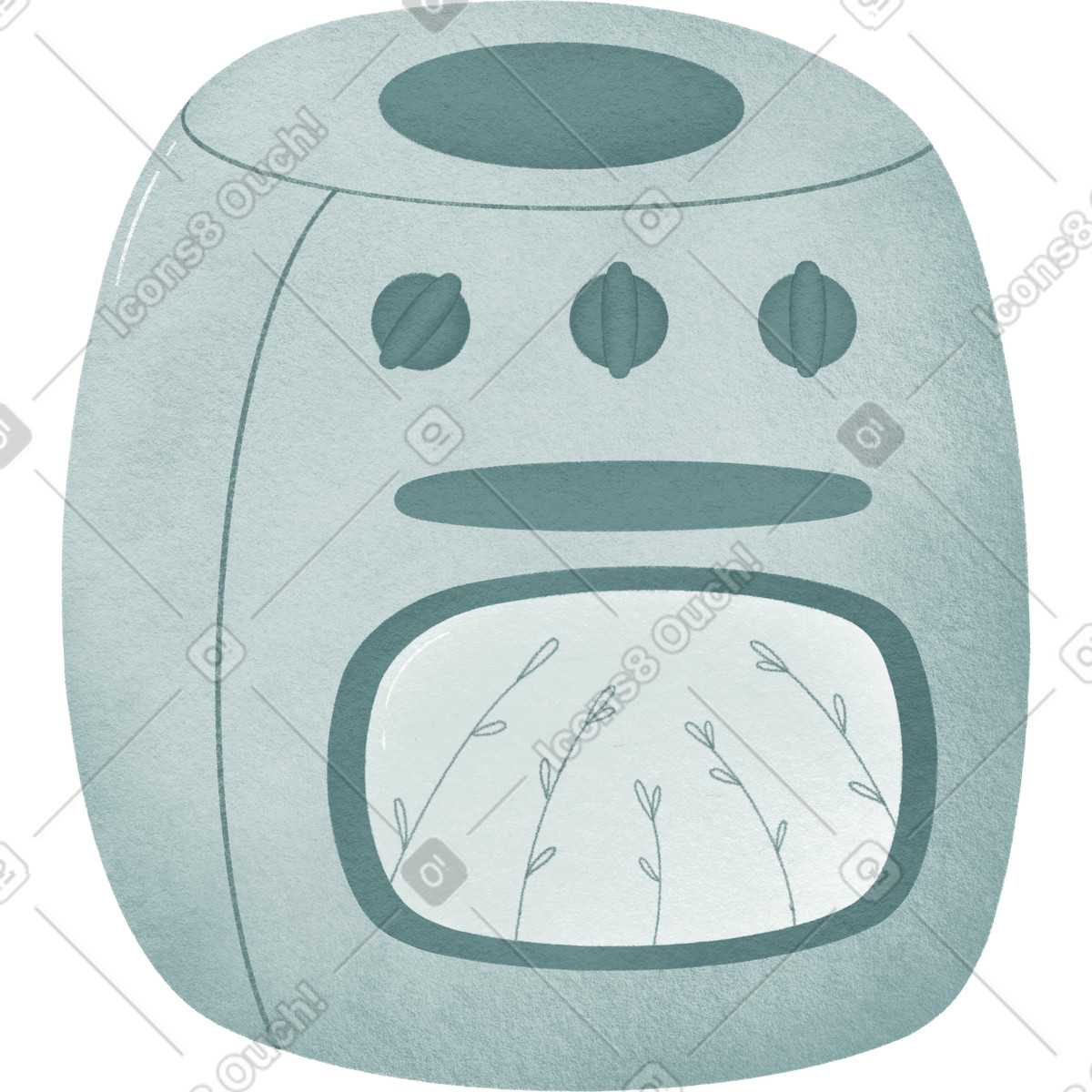 下载 Woolly 风格的 火炉 插画，支持 PNG、SVG 格式