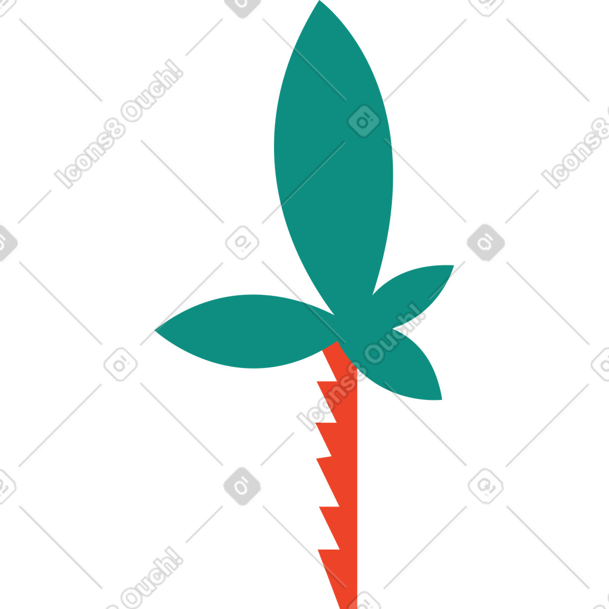 Ilustração de Palma em no estilo Polar para baixar em PNG, SVG