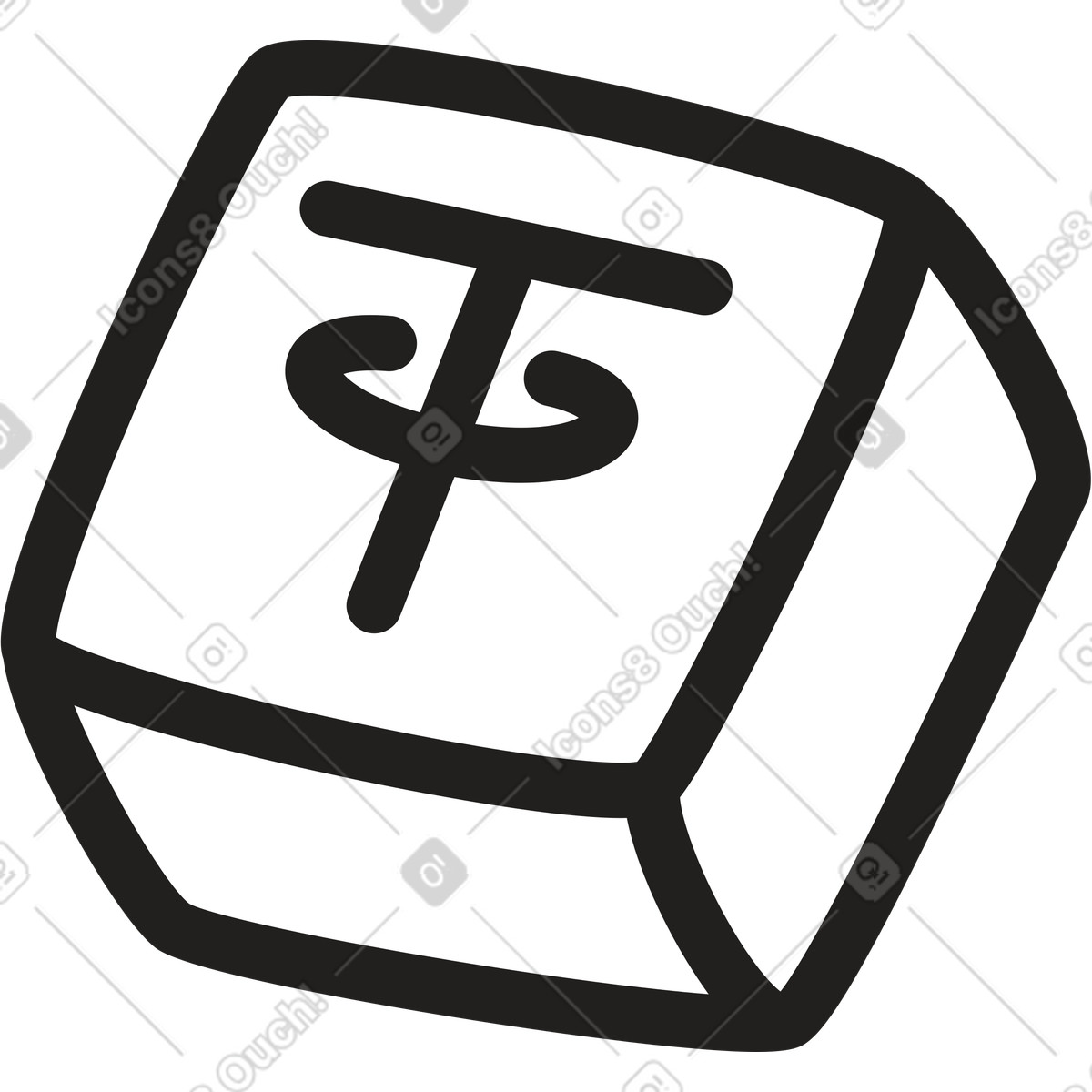 Tether icon illustration depicting token clipart in PNG, SVG, and GIF