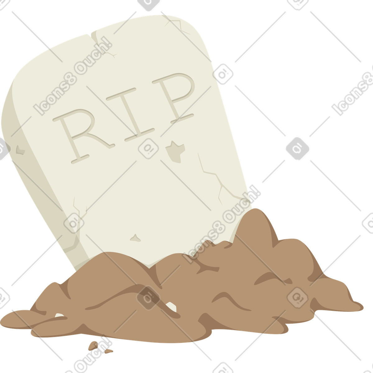 Illustration La tombe dans le style Social à télécharger aux formats PNG, SVG