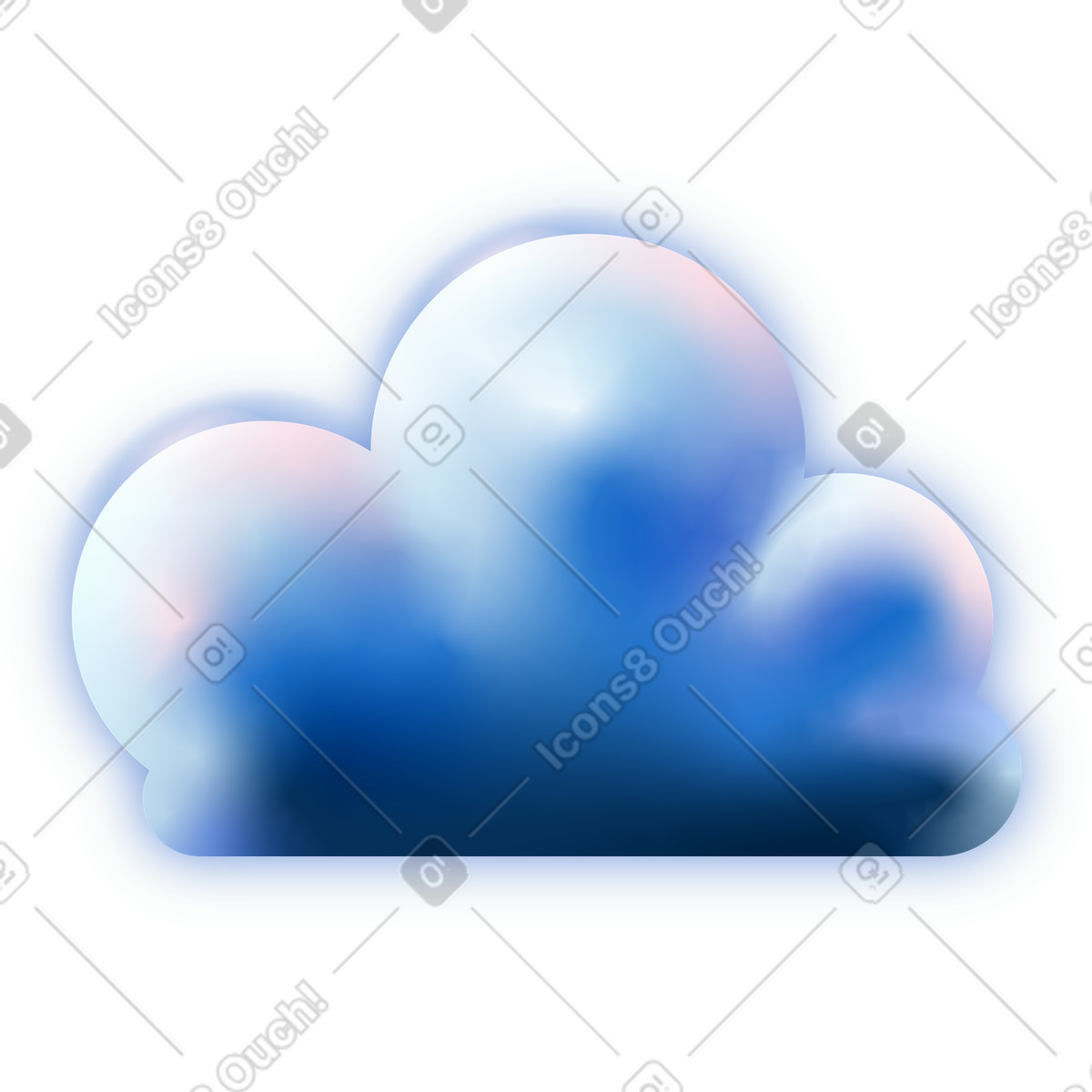 Dimension 스타일의 Cloud 일러스트레이션 PNG, SVG 다운로드