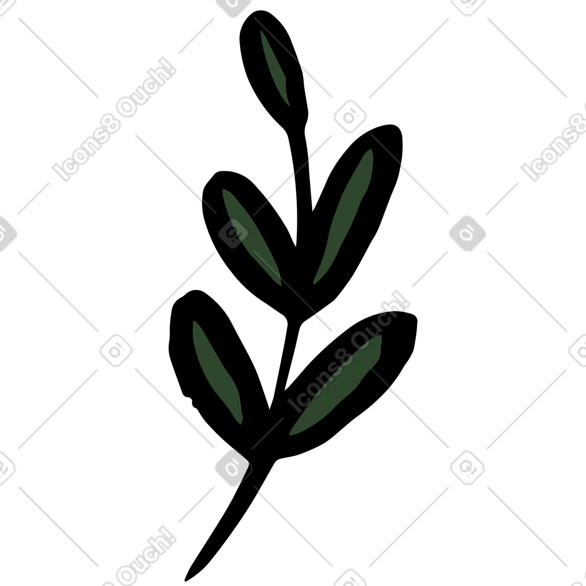 Ilustración Planta en estilo Scandi a descargar en PNG y SVG