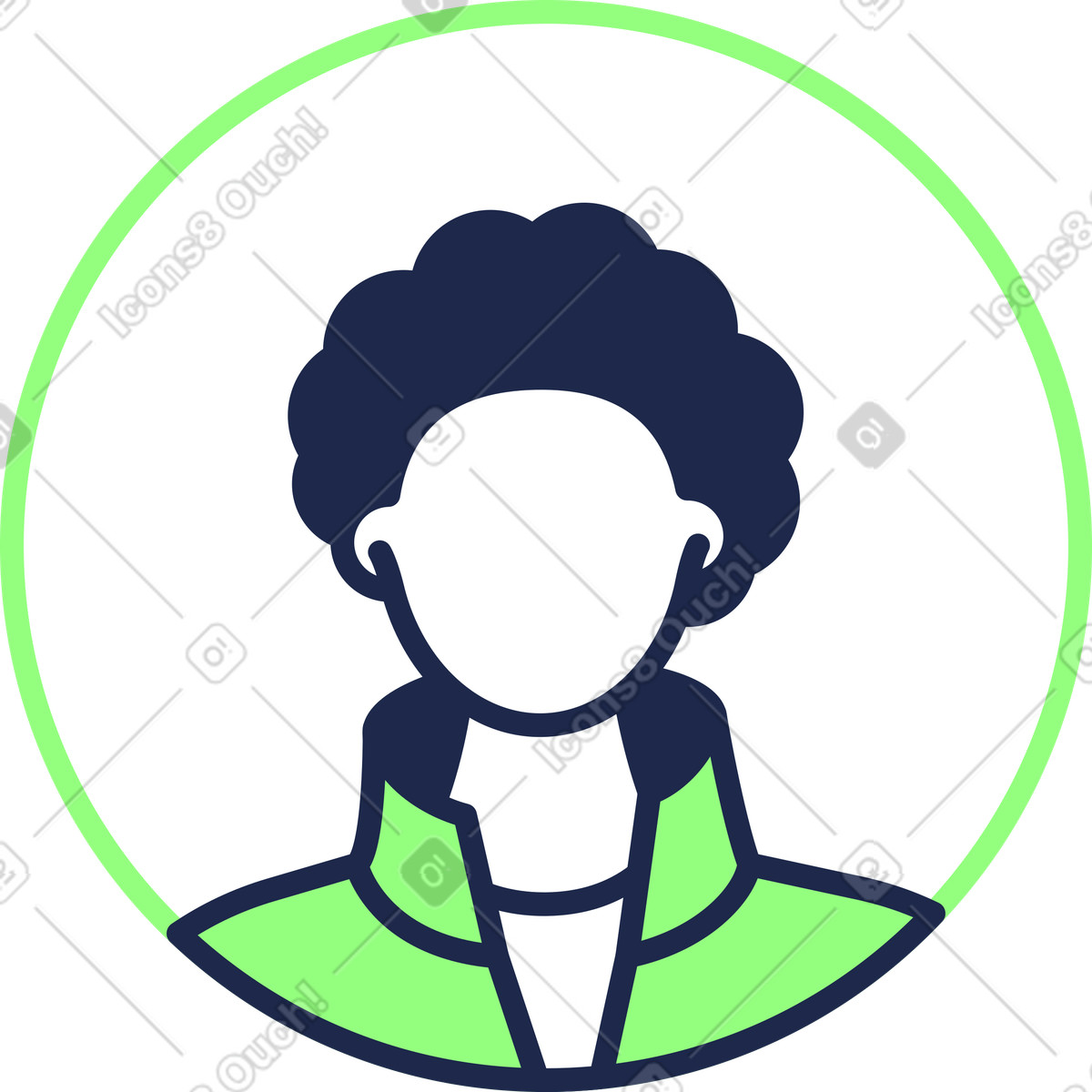 Outline 스타일의 사용자 아이콘 일러스트레이션 PNG, SVG 다운로드