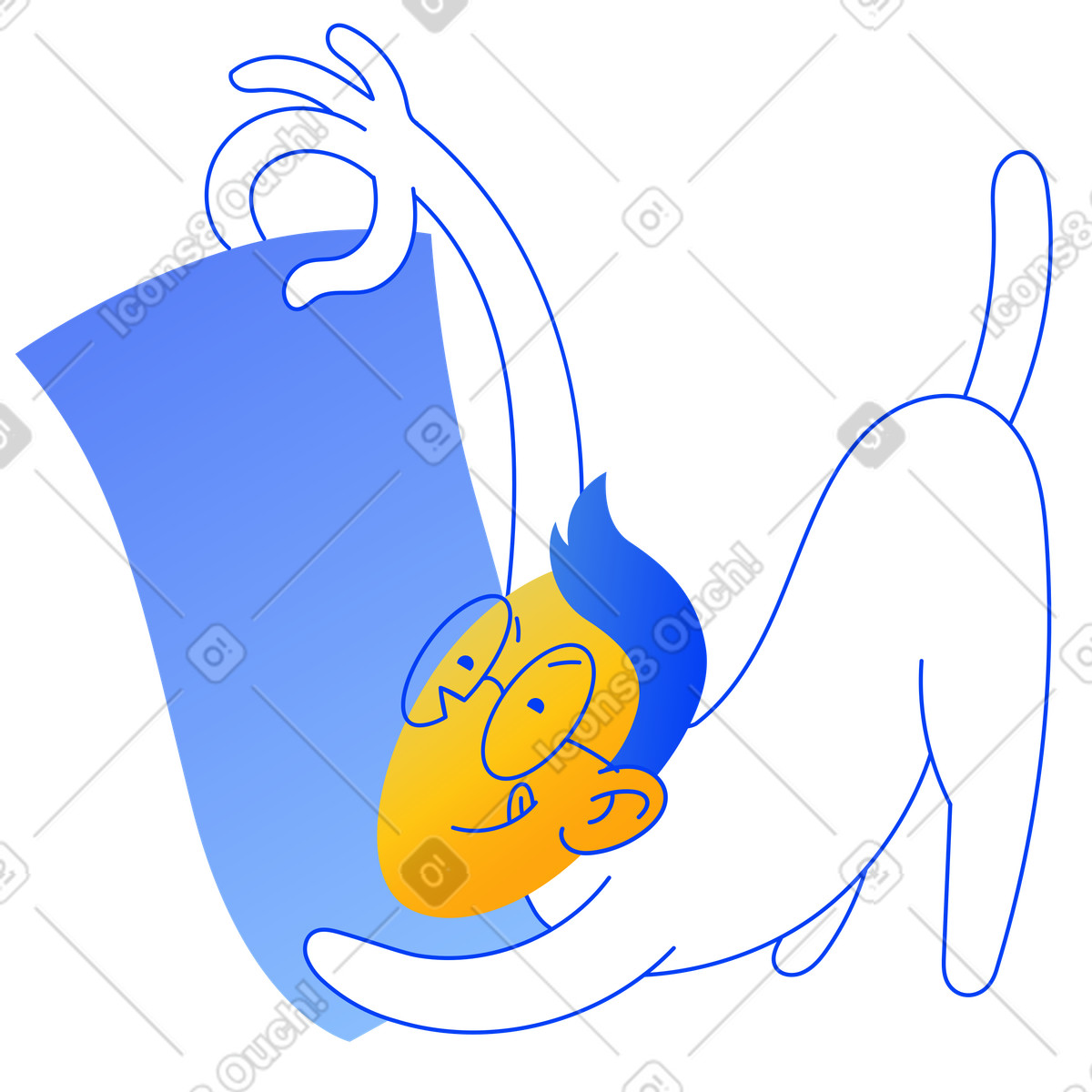 List is empty animated illustration in GIF, Lottie (JSON), AE