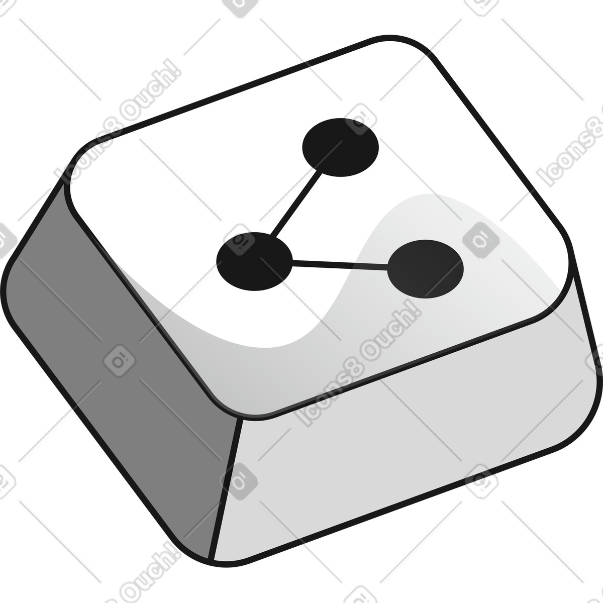 Icon share illustration in Futuristic style download in PNG, SVG