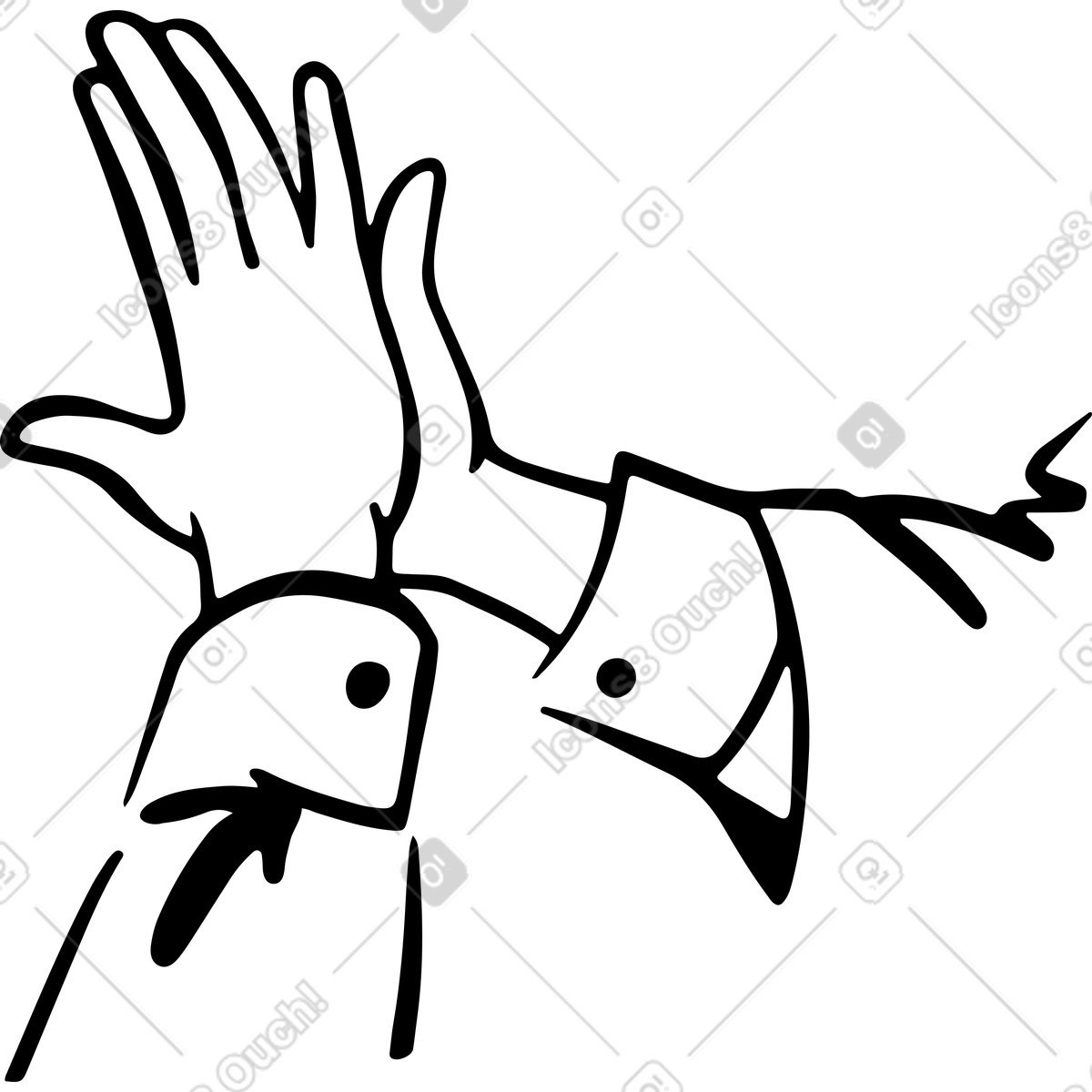 Team legt die hände übereinander-Illustration im Line-Stil als Download in PNG, SVG