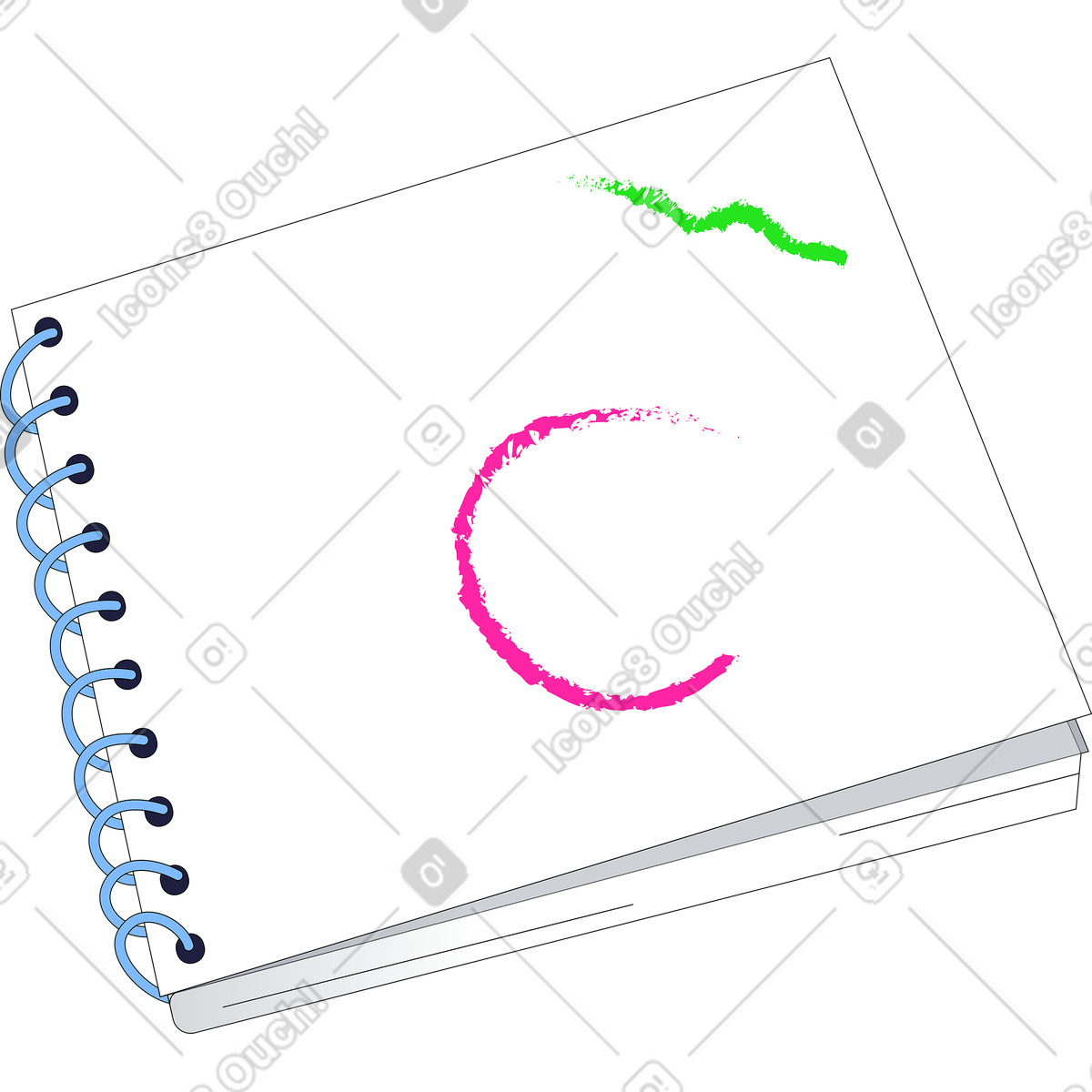 Ilustración Drawing album en estilo Pop a descargar en PNG y SVG