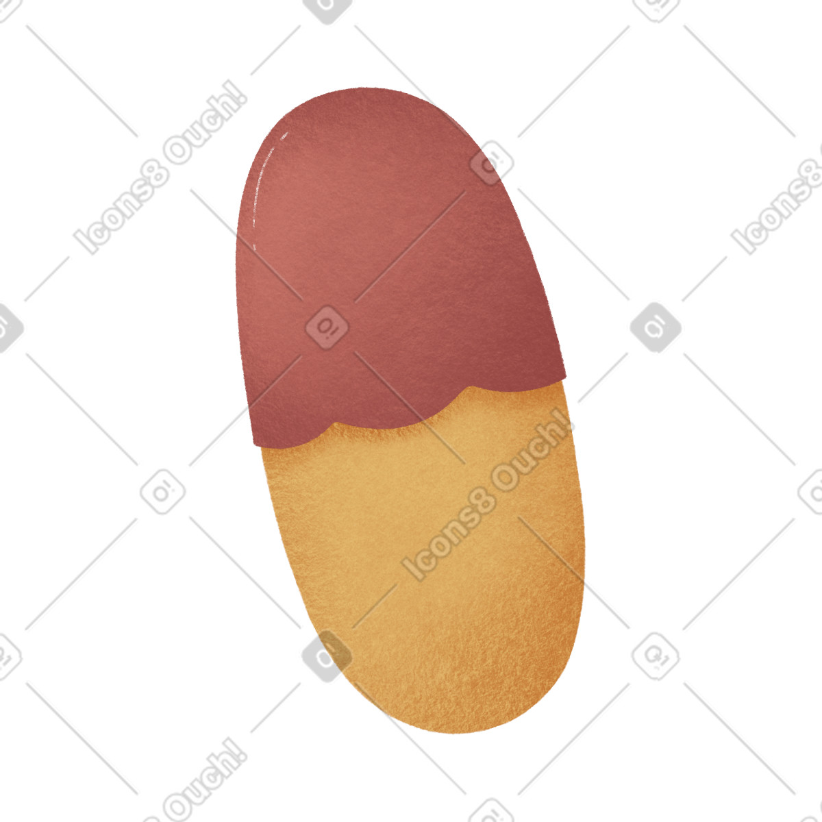 Ilustración Píldora en estilo Woolly a descargar en PNG y SVG