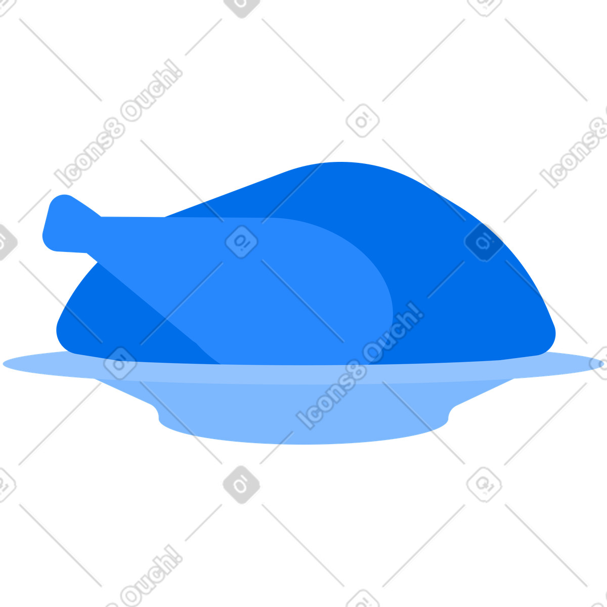 Pollo del ringraziamento illustrazione in stile Urban scarica in PNG, SVG