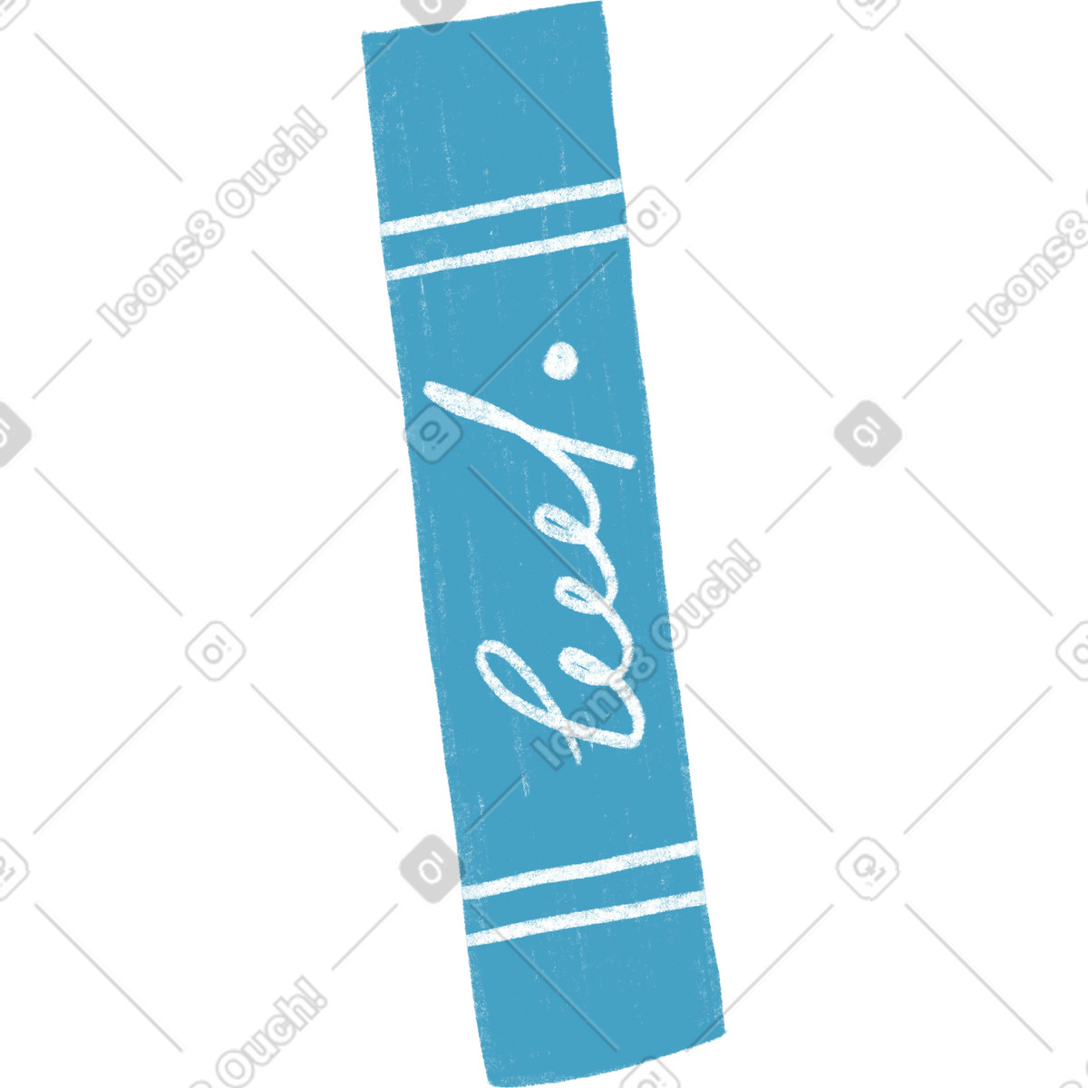 Ilustración Blue book with inscription en estilo Tutti a descargar en PNG y SVG