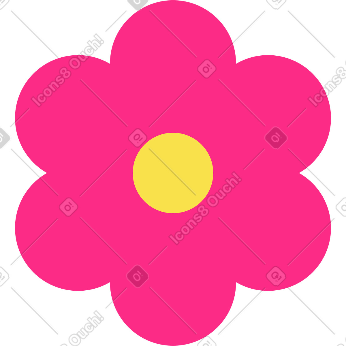 Ilustração de Flor em no estilo Knotty para baixar em PNG, SVG