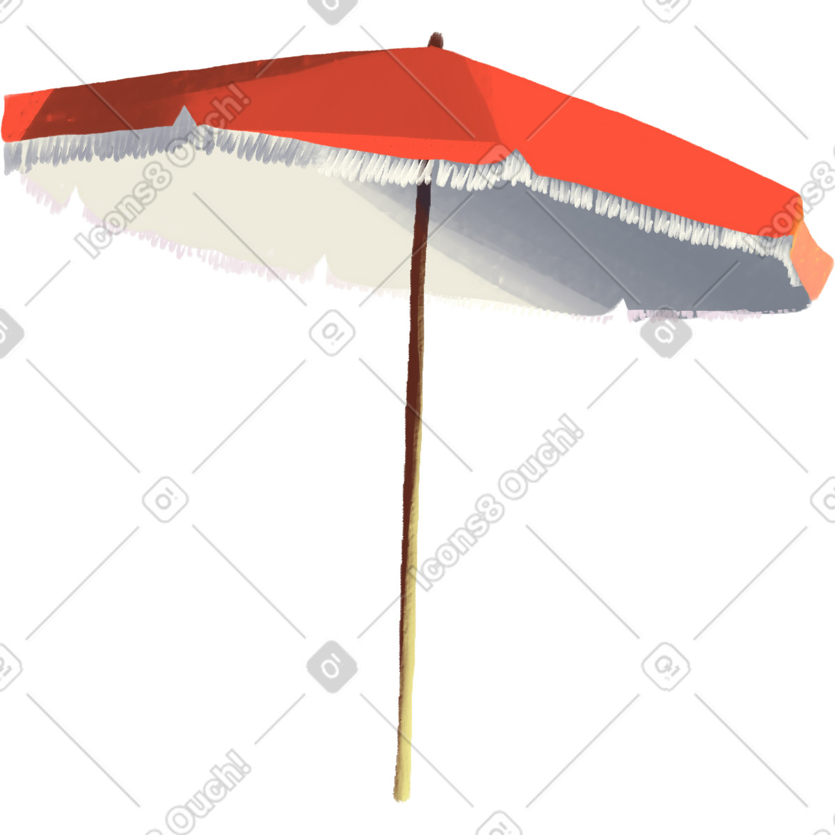 下载 Sunday 风格的 Beach umbrella 插画，支持 PNG、SVG 格式
