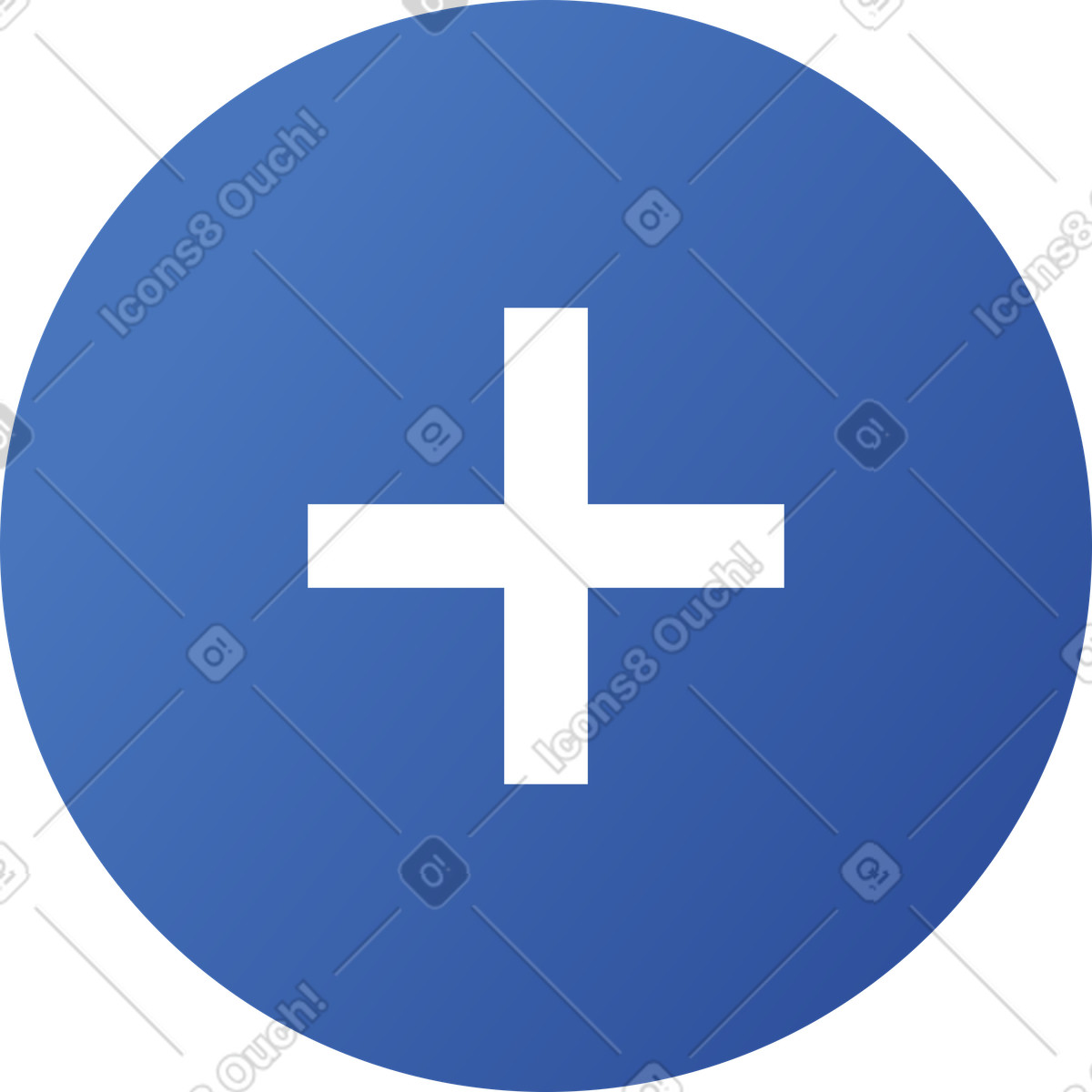 Illustration Icône plus dans le style Quantum à télécharger aux formats PNG, SVG