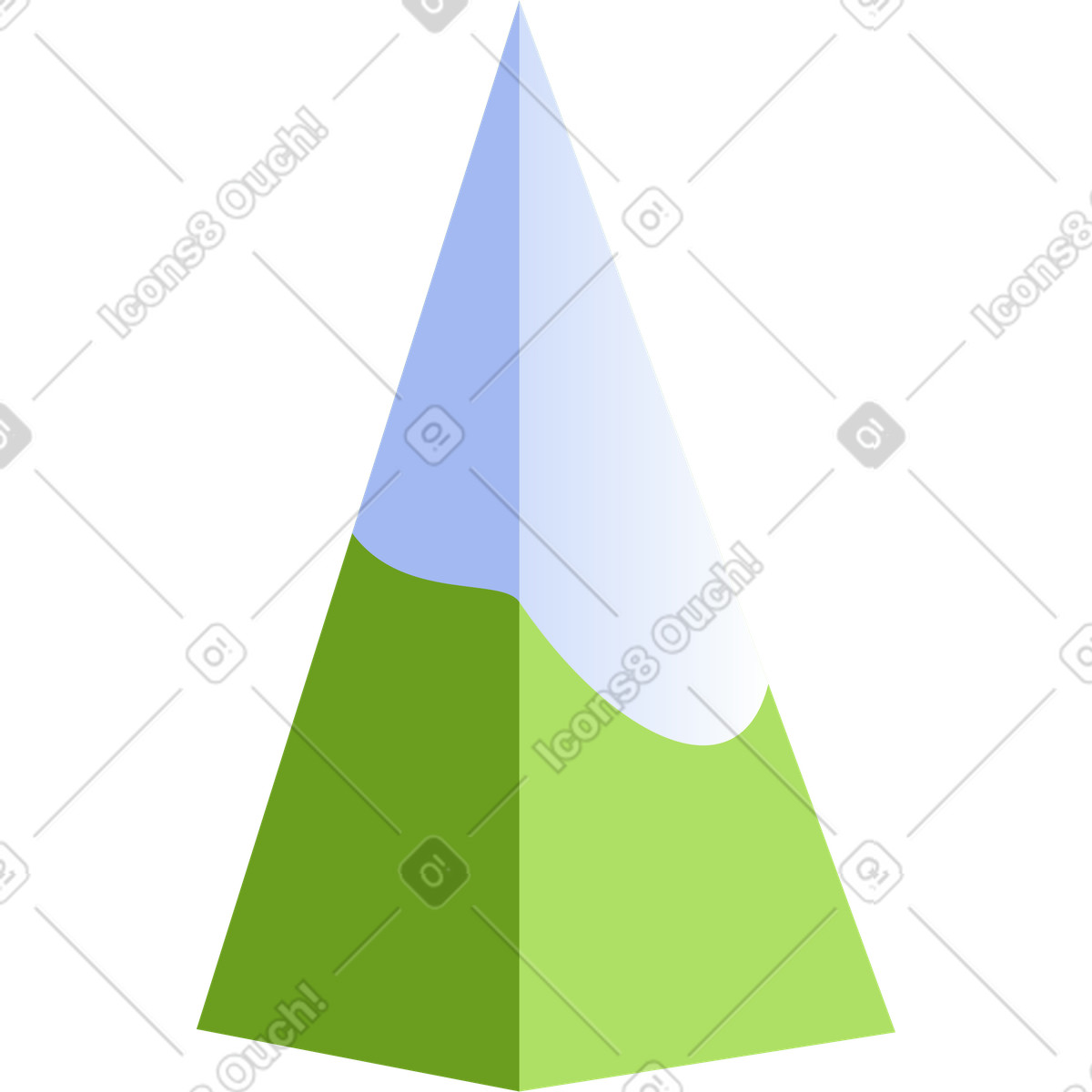Illustration Épicéa dans le style Levels à télécharger aux formats PNG, SVG