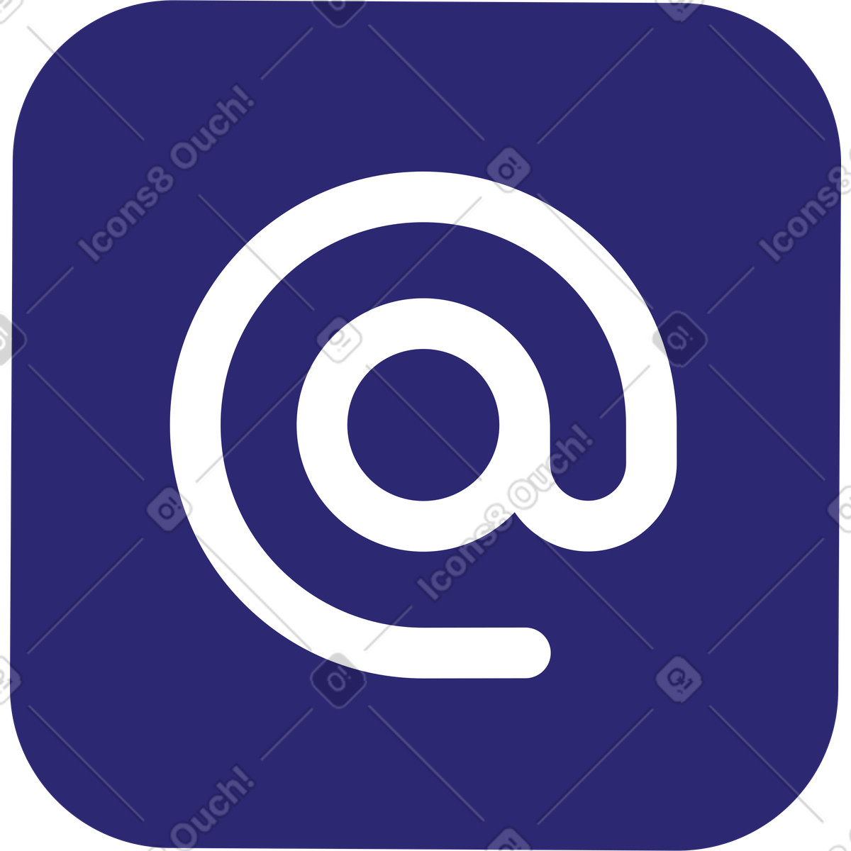Illustration Icône de courrier dans le style Cut à télécharger aux formats PNG, SVG