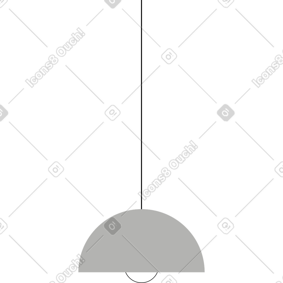 Pendant light illustration in Tiny style download in PNG, SVG