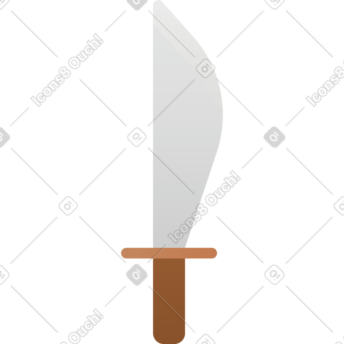 下载 Hugo 风格的 弯刀 插画，支持 PNG、SVG 格式