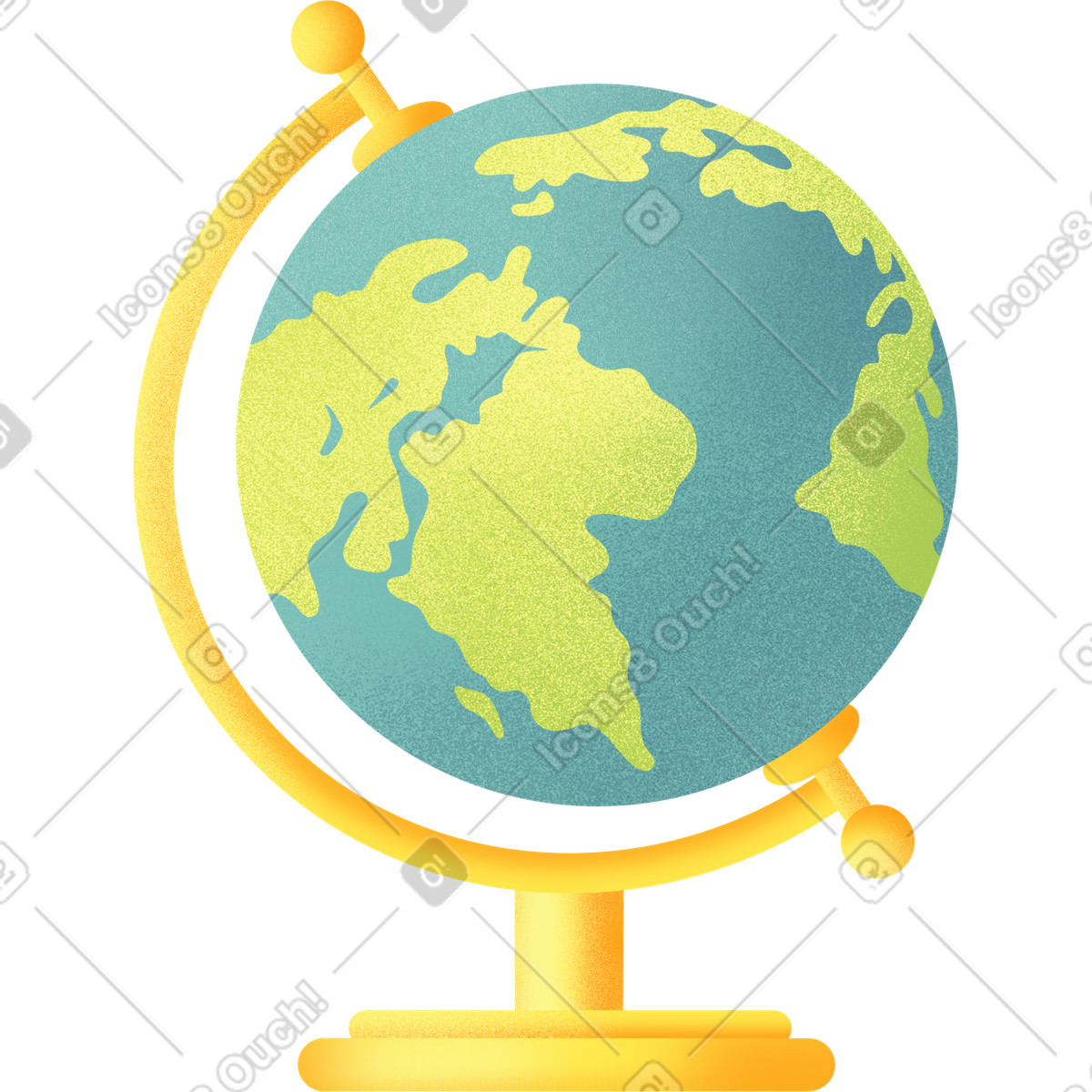 Colorful global network illustration clipart with connected world globe symbol