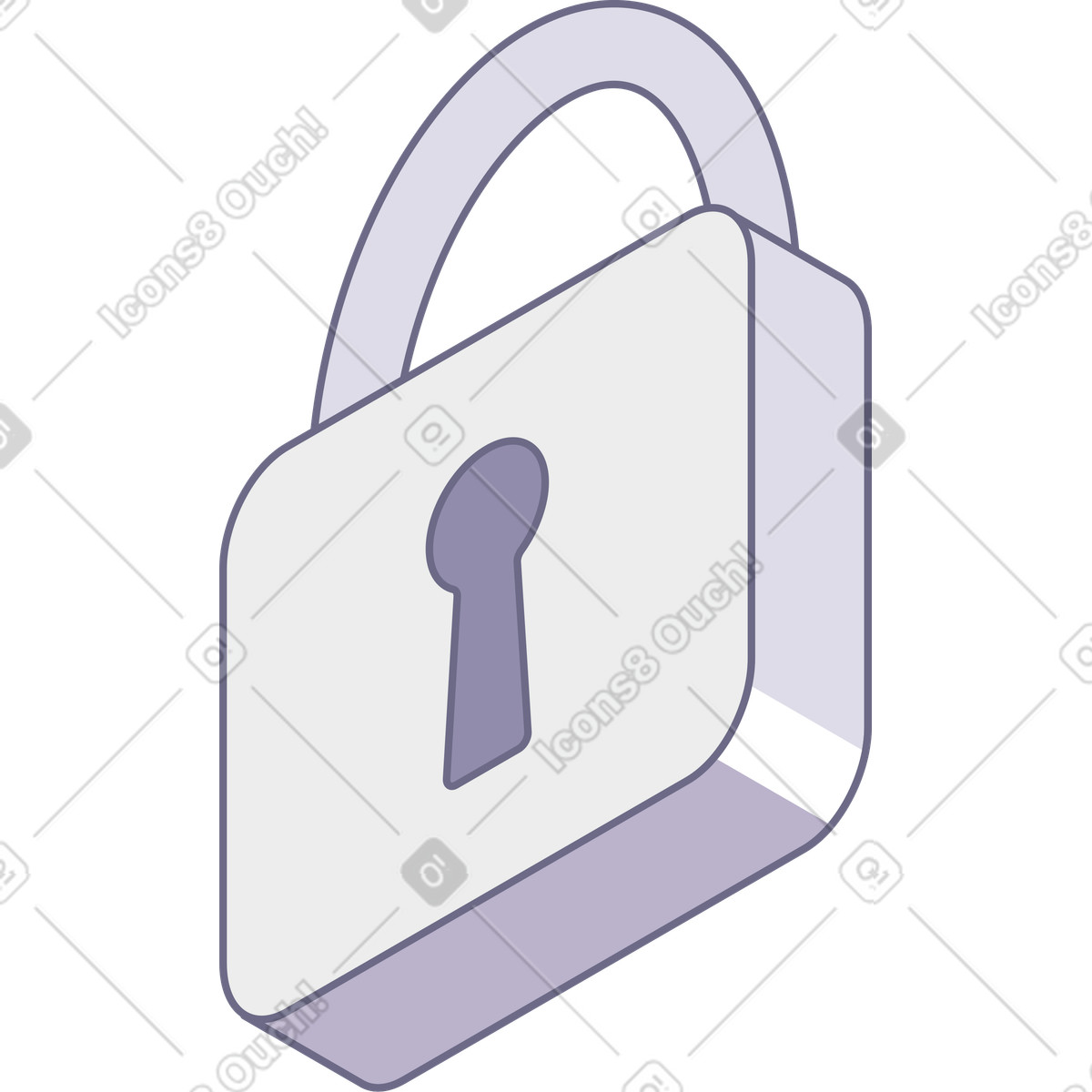 Modul スタイルの Lock のイラストをPNG、SVG形式でダウンロード