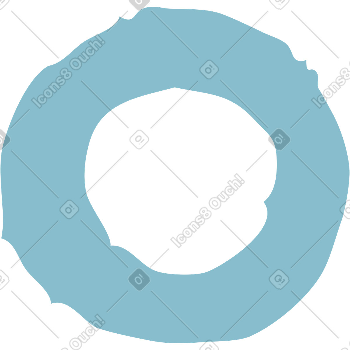 下载 Flamenco 风格的 Blue ring shape 插画，支持 PNG、SVG 格式