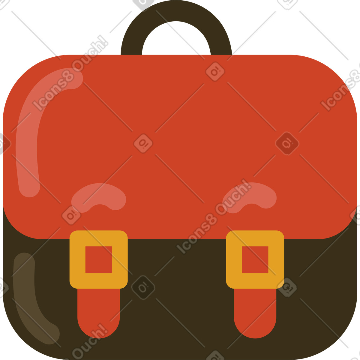 School bag illustrazione in stile Arabica scarica in PNG, SVG