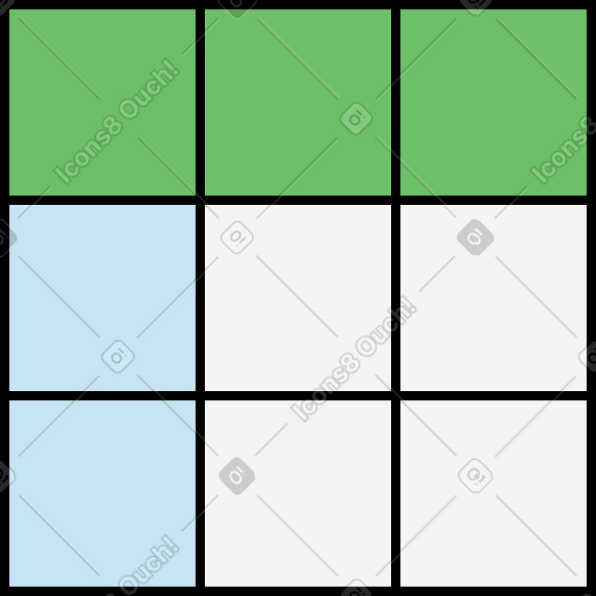Tabelle-Illustration im Kindy-Stil als Download in PNG, SVG